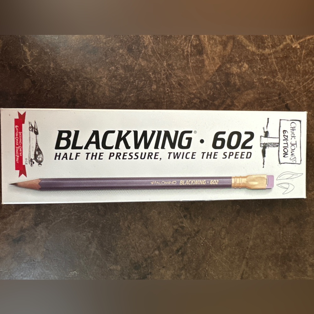 Blackwing 602 Palomino Chuck Jones Edition NEW 12pencils + box & insert